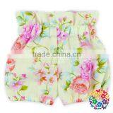 2016 Newborn Baby Girl Clothes Sweet Floral Print High Wasit Candy Bubble Summer Shorts thumbnail-1