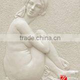 Stone Nude Lady Wall Relief thumbnail-1