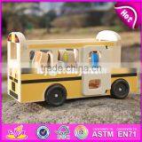 2017 New Design Toddlers go Sightseeing Wooden Bus Toys W04A340 thumbnail-3