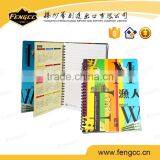 High Fashion Cheap 3 Folded Sticky Wirebound /pp Spiral Notebook With Cardboard Cover for School thumbnail-2