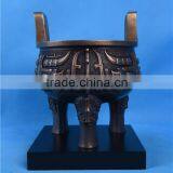 Chinese Classical Bronze Tripod Small/China Bronze Artwork Tripod/Bronze Decoration Classical thumbnail-3
