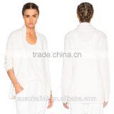 Women 100% Cashmere no Button Fancy Cardigan Sweater thumbnail-6