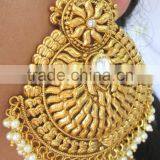 BIG Gold Plated DANGLER Earrings thumbnail-1