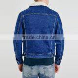 Blue Washed Men Winter Jacket With Fur Collar Windbreak Wholesale thumbnail-2