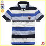 Latest Fashion Custom Polo Shirt Cheap Wholesale Striped Polo thumbnail-1