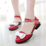 Zm50133b Summer Fashion pu Leather Sandal Girls New Design Kids Shoe With Bowknot thumbnail-3