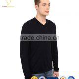 Men Lightweight Wholesale Wool V Neck Plain Pullover Sweaters thumbnail-3