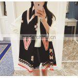 Luxury Brand Scarf Women 2016 Winter Faux Cashmere Scarf Soft Double Sided Dancing Girl Scarf thumbnail-4