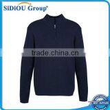 Mens Wool Half Zip Knitted Pullover Jumpers thumbnail-1