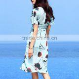 Z&M 2017 Women Maxi Beach Dress Ladies Skirt Top Lady's Floral Skirt thumbnail-5