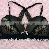 Hot Popular Ladies Fashion Mesh Bra With Lace thumbnail-1
