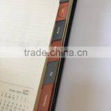2017/2018 Planner Custom Die-cut Tab Notebook Hardcover PU Leather Emboss/deboss Logo thumbnail-5