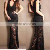 Fashion Sleeveless Dresses for Women Summer Slim Sexy Lace Ladies Dress 2016 thumbnail-1