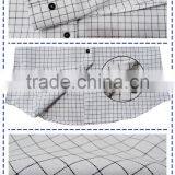 2017 Latest Long Sleeve Plaid 100% Cotton Non Wrinkle Spread Collar Men Shirt thumbnail-4