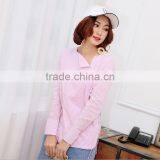 2017 Summer Hot Sale Fashion Style Stripe Women Cool Cotton Shirt Top thumbnail-2