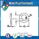 Made in Taiwan DIN 127 Galvanized Carbon Steel Stainless Steel Split Lock Washer thumbnail-1