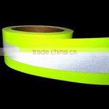 Fluorescent Green Spandex Fabric Reflective Webbing Ribbon for Making Safety Vest thumbnail-2
