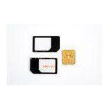 Black Plastic 3FF Micro To Normal SIM Adapter , Micro 500pcs In A Polybag