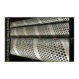 Straight Weld Perforated Muffler Tube , SUS316 / 316L Perforated Stainless Steel Tube