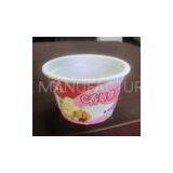 250ml White Disposable Ice Cream Cups Eco Friendly For Salad PET