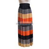 Popular Designs Women Skirt Long Ice Silk Pleated Skirt thumbnail-3