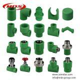 Chinese Factory Plastic Water Pipe Connectors Green Din Standard Ppr Pipe Fittings