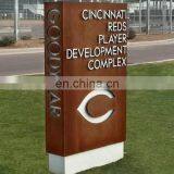 Outdoor Laser Cut Corten Steel Signs Rusted Garden Art thumbnail-7