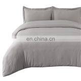 2020 Fashion Durable Solid Color Water Wash Cotton Twin Bedding Duvet Cover Set thumbnail-6