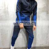 Wholesale Custom Logo Men Gradation Digital Printing Zip up Hoodie With Jogger Sport Tracksuit Set thumbnail-4