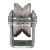 73*30mm SUS201 U Groove Wheels Pulley Drawer Sliding Gate Castor Roller thumbnail-2