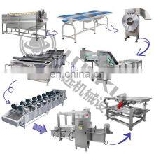 Automatic Industrial Frozen French Fries Production Line Cassava Fresh Finger Potato Chips Making Machine