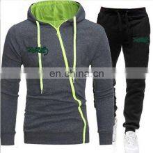 Manufacturers Custom LOGO New Men's Plus Size Casual Zipper Cardigan Zipper Sports Jogging Suit Custom Hoodie S-5XL thumbnail-2
