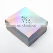 Wholesale Hologram Cosmetic Paper Storage Box Beauty Make up Luxury Packing Gift Boxes Custom Logo thumbnail-3