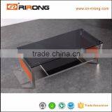 Foshan China Glass Coffee Table Stainless Steel Legs thumbnail-4