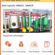 2022 Most Hot Sale Tire/ Plastic Pyrolysis Oil to Diesel Plant for Refine and Distill Used Oil Into Diesel Fuel thumbnail-5