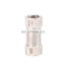 New Design SNS CV Series Nickel-Plated Brass Check Valve Screw Thread One Way Non Return Valve thumbnail-1