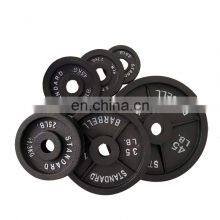 Custom Cheap Gym Lifting 10kg Weight Plates Set Barbell 45 Lbs Cast Iron Weight Plate
