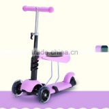 3 in 1 maxi handle three wheel small cheap scooter