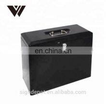 High Quality Durable Heavy Duty Portable Stainless Steel Stationeries Document Case Metal File Storage Box Case thumbnail-3