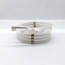Silicon Magnetic Suction Mobile Phone Data Cable USB Silicon Phone Charging Cable for Iphon / Type C / Android thumbnail-4