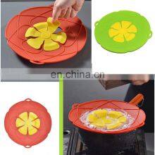 Multi-Function Kitchen Silicone Spill Stopper Boil Over Safeguard Anti Spill Lid Cover for Prevent Pot From Boiling Over thumbnail-4