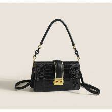 Alligator Pattern Entry Lux Underarm Chain Handbag Small Square Bag for Lady thumbnail-1