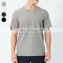Wholesale Sublimation Men's Relaxed Fit Tee High Quality Plain Custom Logo Blank Short T Shirt For Men With Chest Pocket thumbnail-4