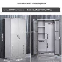 Commercial Toilet Cleaning Supply Cupboard| Ventilated & Lockable Steel Closet |for High-Traffic Public Washrooms thumbnail-4