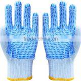 Factory Safety Working Cotton Gloves Pvc Dots on One Side thumbnail-1