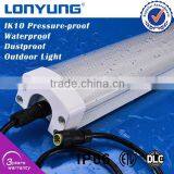 Newest 600mm 30w Ip65 Smd2835 Led Tri-proof Tube 3 Years Warranty