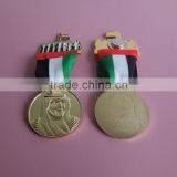 UAE Sheik Design Lapel Pin Badge With Ribbon thumbnail-1