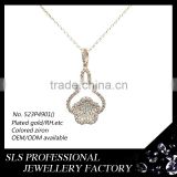 925 silver jewellery women's fashion gold plated necklace