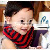 Wholesale New Winter Wool Knitted Striped Circle Loop Kids Infinity Scarf thumbnail-2