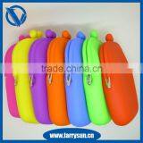 Candy Color Waterproof Rectangle Shape Silicone Rubber Coin Holder Purses for Makeup Silicone Bag thumbnail-2